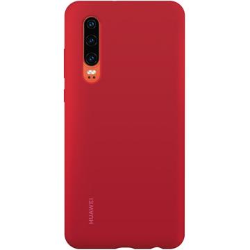 Husa Capac protectie spate Huawei Silicone Cover pentru Huawei P30 51992848 – Red