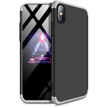 Husa Husa iPhone Xs Max GKK 360 + folie protectie display Negru/Argintiu
