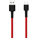 Cablu date incarcare Xiaomi SJV4110GL impletit USB Type-C 1 m Rosu