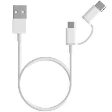 Xiaomi Cablu Date 2 in 1 Micro USB si Type C 30cm