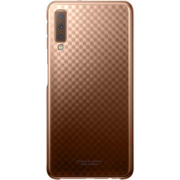Husa Husa Capac Spate Gradation Auriu pentru Samsung Galaxy A7 ( 2018)