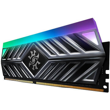 Memorie Adata XPG Spectrix D41 Titanium Gray RGB 16GB DDR4 2666MHz CL16 Dual Channel Kit