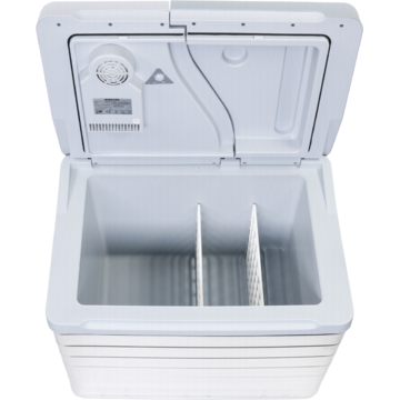 Lada frigorifica Waeco/Dometic Cutie termoelectrica cu carcasa din aluminiu, alimentare la 12/230V, capacitate 39 litri
