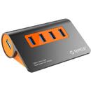 Orico M3H4-G2 USB3.1 Gen2 gri cu portocaliu