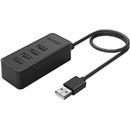 Orico W5P-U2 4 port-uri USB 2.0 30 cm negru