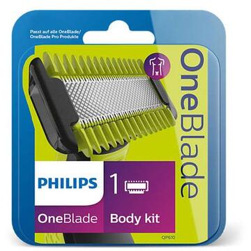 Rezerva Philips OneBlade Face Body 1 lama si 1 pieptene, compatibil cu gama OneBlade