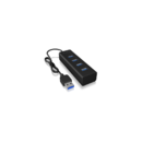 RaidSonic IcyBox 4x Port USB 3.0 Hub, Black