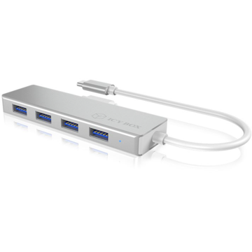 RaidSonic IcyBox 4x Port USB 3.0 Hub, USB Type-C