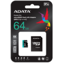 Card memorie ADATA 64GB Premier Pro MICROSDXC, R/W up to 100/80 MB/s, with Adapter