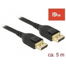 Delock Cable Displayport 1.4 male > Displayport male (20pin) 8K 5m