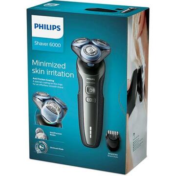 Aparat de barbierit Philips S6640/44, Capete MultiFlex, Afisaj electronic, Husa transport, Cap pentru barba, Multicolor