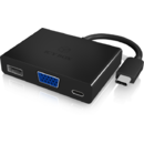 HDD Rack RaidSonic IcyBox Docking Station USB Type-C for Notebooks, 2xUSB 3.0, RJ45, USB Type-C