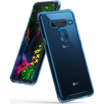 Husa Husa LG G8 ThinQ Ringke FUSION Transparent/Albastru