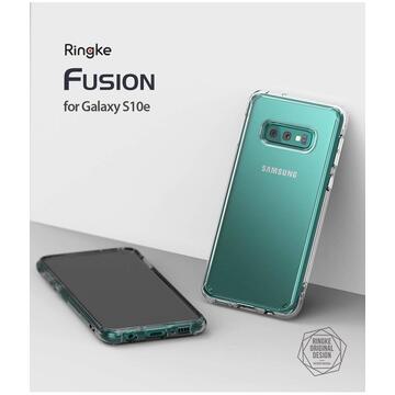 Husa Husa Samsung Galaxy S10e Lite Ringke Fusion Transparent/Albastru