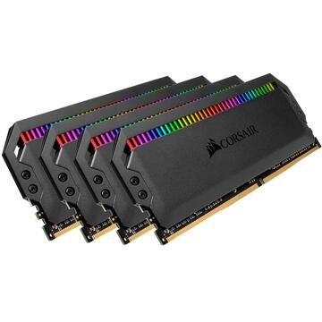 Memorie Corsair Dominator Platinum 32GB DDR4, 3200MHz, 4x8GB DIMM, Unbuffered, 1.35V