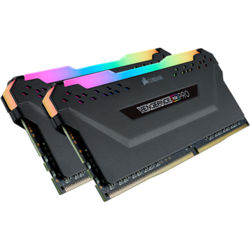 Memorie Corsair VENGEANCE RGB PRO, 16GB (2 x 8GB), DDR4, DRAM, 4266MHz, C19, Black