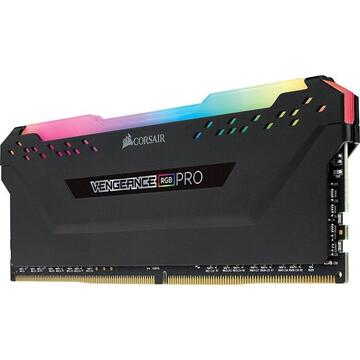 Memorie Corsair VENGEANCE RGB PRO, 32GB (2 x 16GB), DDR4, DRAM, 3000MHz, C15, Black