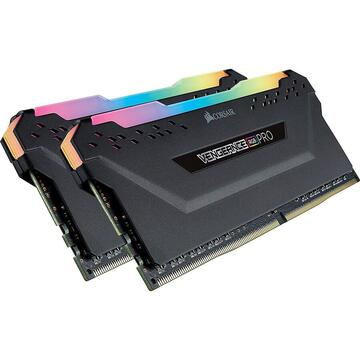 Memorie Corsair VENGEANCE RGB PRO, 32GB (2x16GB kit) UDIMM, DDR4 3333, XMP 2.0
