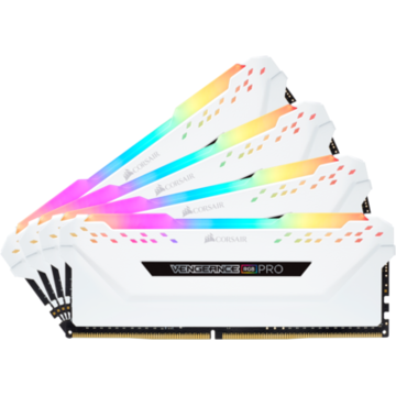 Memorie Corsair Vengeance RGB PRO White 64GB DDR4 3600MHz CL18 1.35v Quad Channel Kit