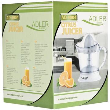 Storcator Juicer for citrus fruit Adler AD 4004 (40W; 0,5l; transparent color)