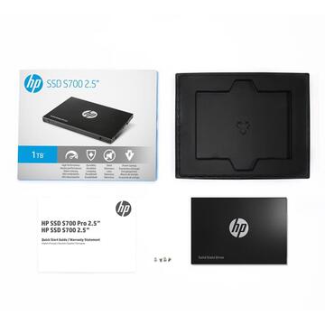 SSD HP S700 1TB 2.5'', SATA3 6GB/s, 561/523 MB/s, 3D NAND