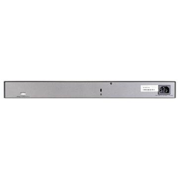 Switch Netgear S3300-28X, 24 porturi x 10/100/1000 Mbps, 2 porturi RJ 45, 2 porturi SFP, smart switch