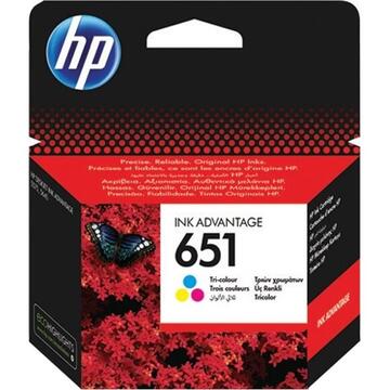 HP 651 C2P11AE COLOR INKJET CARTRIDGE