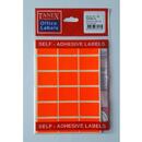 Etichete autoadezive color, 22 x 32 mm, 180 buc/set, Tanex - rosu fluorescent