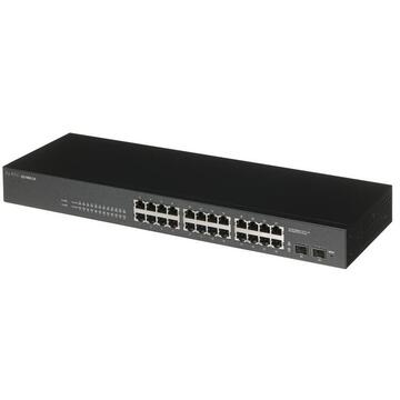 Switch ZyXEL GS1900-24-EU0101F, 24-Port x 10/100/1000 Mbps, IPv6, Rackmount kit