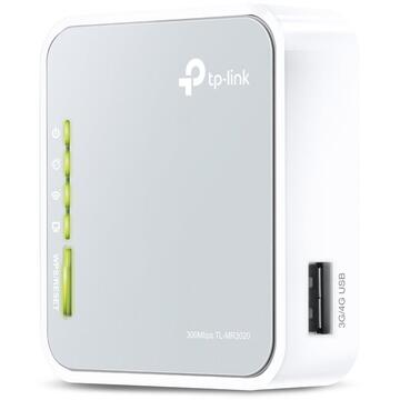 Router wireless TP-LINK TL-MR3020 3G/3.75G portabil, 150Mbps, Portabil, Alb