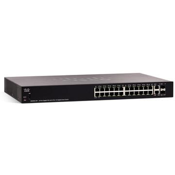 Switch Cisco SG250X-24P 24-Port Gigabit PoE Smart Switch with 10G Uplinks