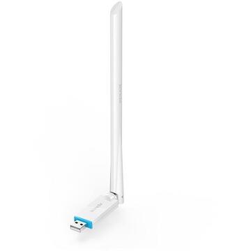 Placa retea USB, wireless N 150Mbps. antena externa High Gain (1*6dBi) Tenda "U2"