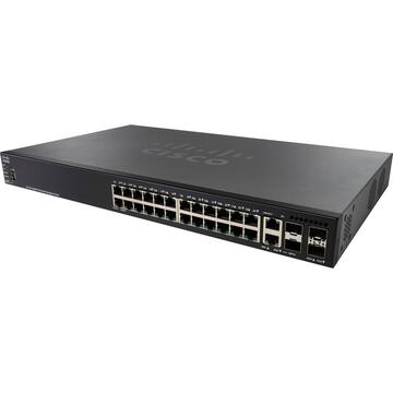 Switch Cisco SG350X-24 24-port Gigabit Stackable Switch