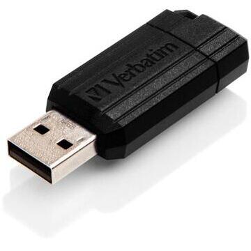 Memorie USB Memorie USB Verbatim PinStripe 64GB, negru