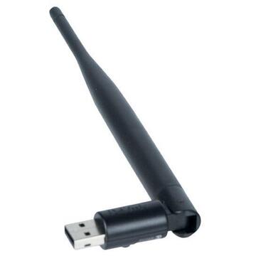 Adaptor wireless N D-Link DWA-127, USB, 150Mbps