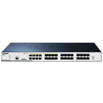 Switch D-Link DGS-3120-24SC/SI, 24 porturi, 10/100/1000 Mbps