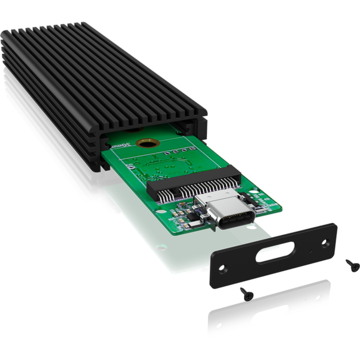 HDD Rack RaidSonic IcyBox External enclosure for M.2 NVMe SSD, USB 3.1 Type-C, Black