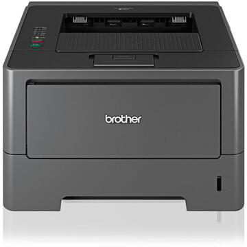 Imprimanta Refurbished Imprimanta Laser Monocrom Brother HL-5450DN, A4, 38ppm, Duplex, Retea, USB, cu Cartus si Unitate Drum Noi
