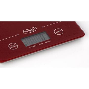 Cantar de bucatarie Weighing scale kitchen Adler AD 3138 r (red color)