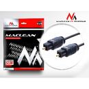 MACLEAN Optical fibre cable Toslink T-T SLIM 1m
