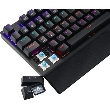 Tastatura T-Dagger mecanica Destroyer Rainbow neagra