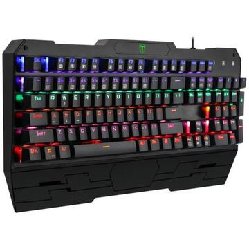 Tastatura T-Dagger mecanica Battleship Rainbow neagra