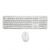 Tastatura Serioux Kit wireless tastatura + mouse Retro, alb