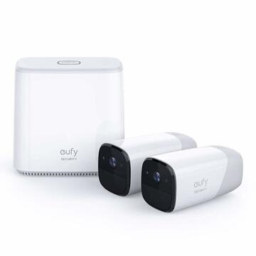 Camera de supraveghere Anker Eufy Cam Kit: 2x eufyCam + HomeBase Wireless Alb