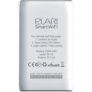 Router wireless 4G eSIM - file server portabil Elari SmartWiFi