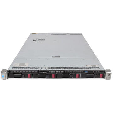 Server Refurbished Server HP ProLiant DL360 G9, 1U, 2x Intel (12 Core) Xeon E5-2673 V3 2.4 GHz, 64GB DDR4/2133P ECC Reg, 4 x 4TB HDD, Raid Controller HP P440ar/2GB, 4-port Ethernet 331i + 2-port InfiniBand FDR/Ethernet 40Gb 544+, iLO 4 Advanced, 2x Surse HS 1400W
