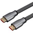 Unitek Cablu LUX HDMI v.2.0 M/M 2,0m, aur, împletitură de cablu, Y-C138RGY