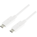 LOGILINK - USB-C 3.1 Gen2 connection cable, 0.5m, white