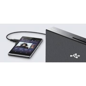 Sony Microsistem CMTX3CDB, CD, Bluetooth, NFC, USB, 20W, Negru