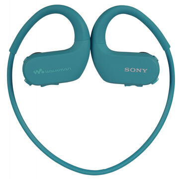 Player Sony Mp3 Player Sport Walkman, NWWS413L, 4GB, rezistent la apa, Albastru